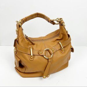 B. Makowsky Tempe E/W Tan Women's Shoulder Bag